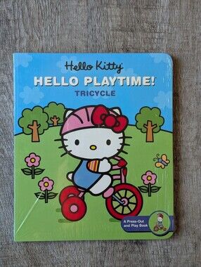 Hello Kitty Press-Out & Play Tricycle Puzzle Book 2002 NWT